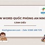 Lý Thuyết Quốc Phòng An Ninh 11 Cánh Diều